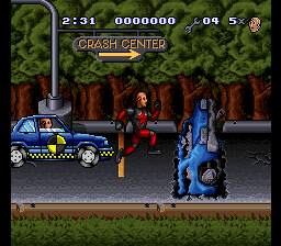 Incredible Crash Dummies, The (USA) (Beta) In game screenshot